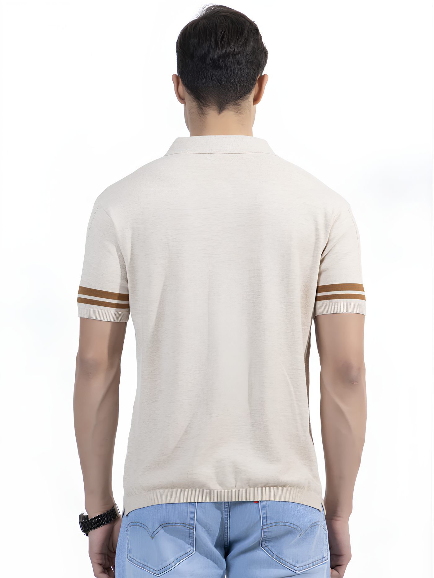 Cotton Textured Knit Polo